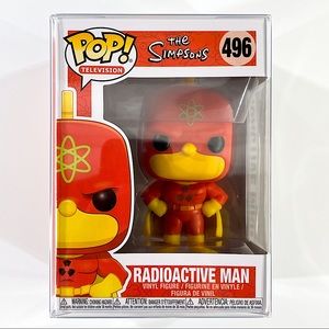 The Simpsons Radioactive Man #496 Funko Pop! Television w/ Pop Protector